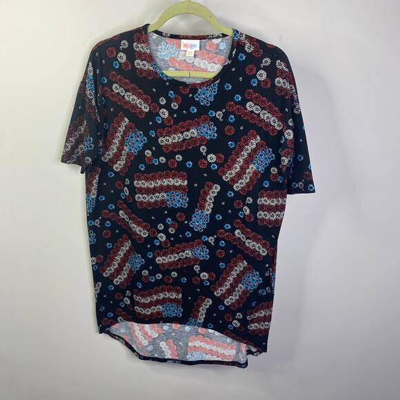 LulaRoe American Flag floral tunic - Picture 6 of 6